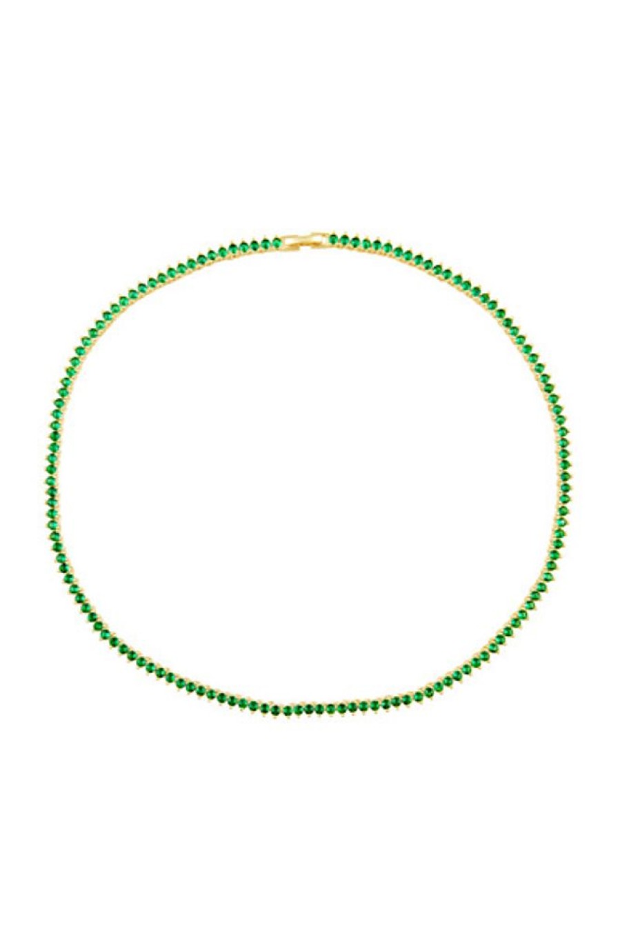 Women Sahira Jewelry | Melinda Tennis Necklace Emerald