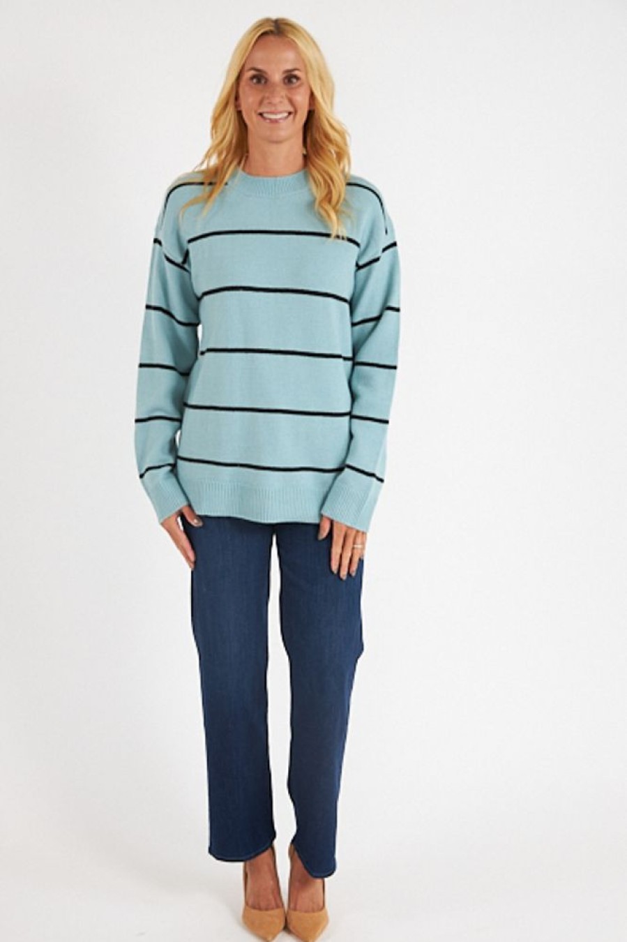 Women La Miel Sweaters | La Miel Stripe Sweater