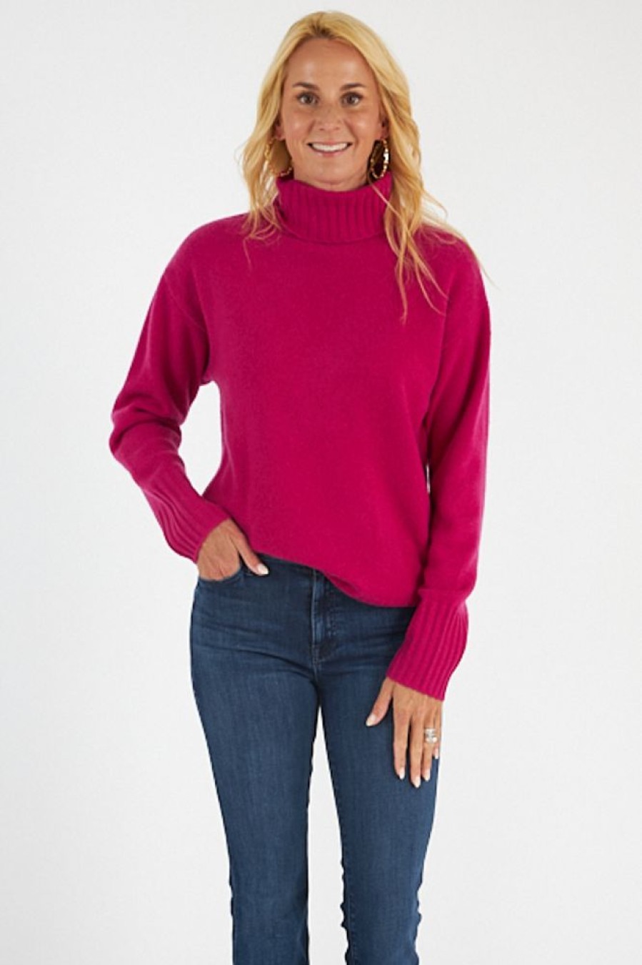 Women Nadaam Sweaters | Luxe Cashmere Turtleneck Tunic