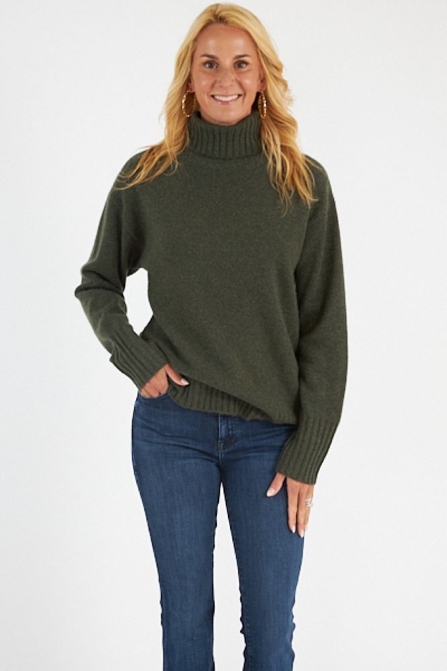 Women Nadaam Sweaters | Luxe Cashmere Turtleneck Tunic