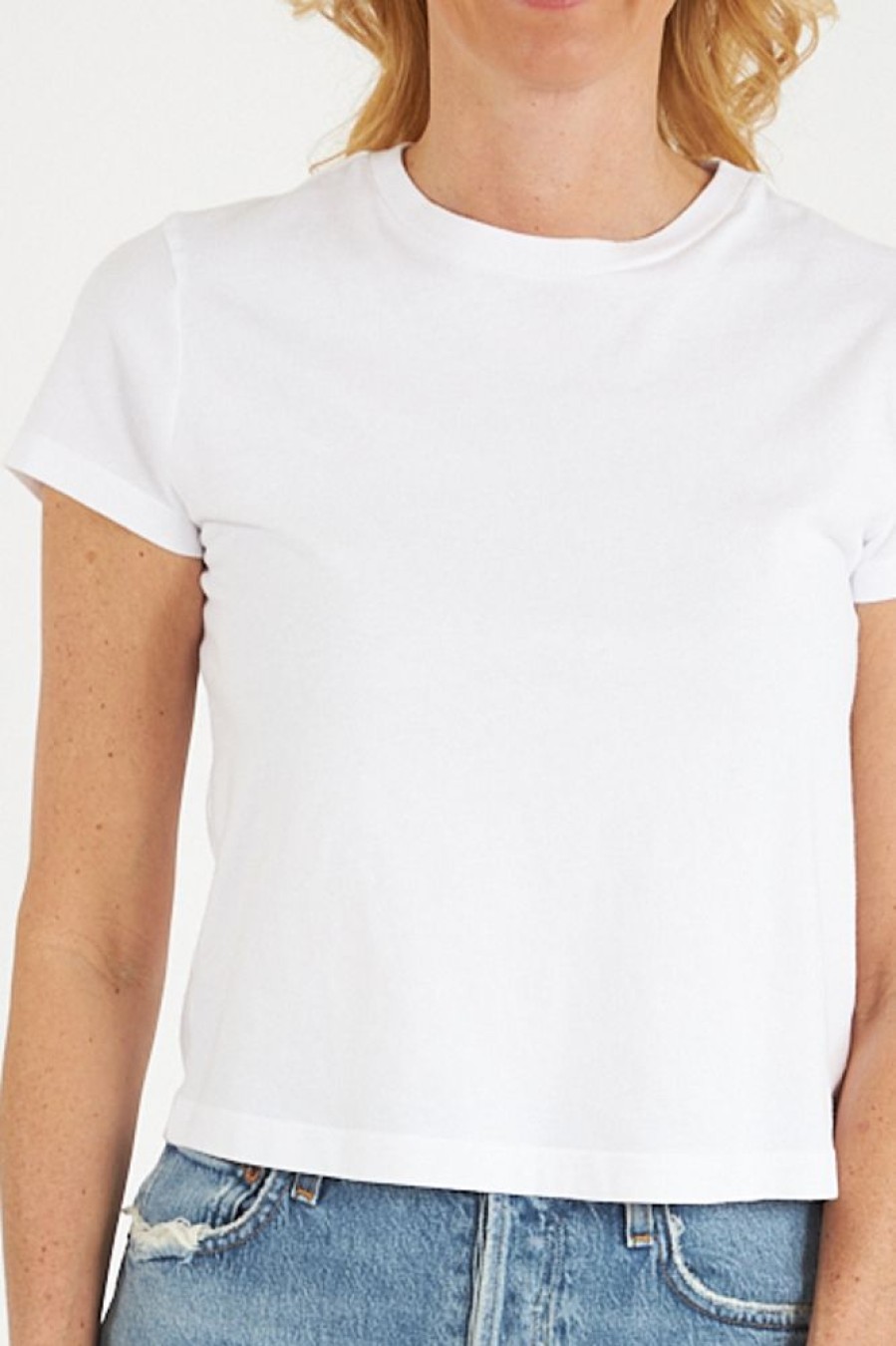 Women AGolde Tees | Adine Shrunken Tee