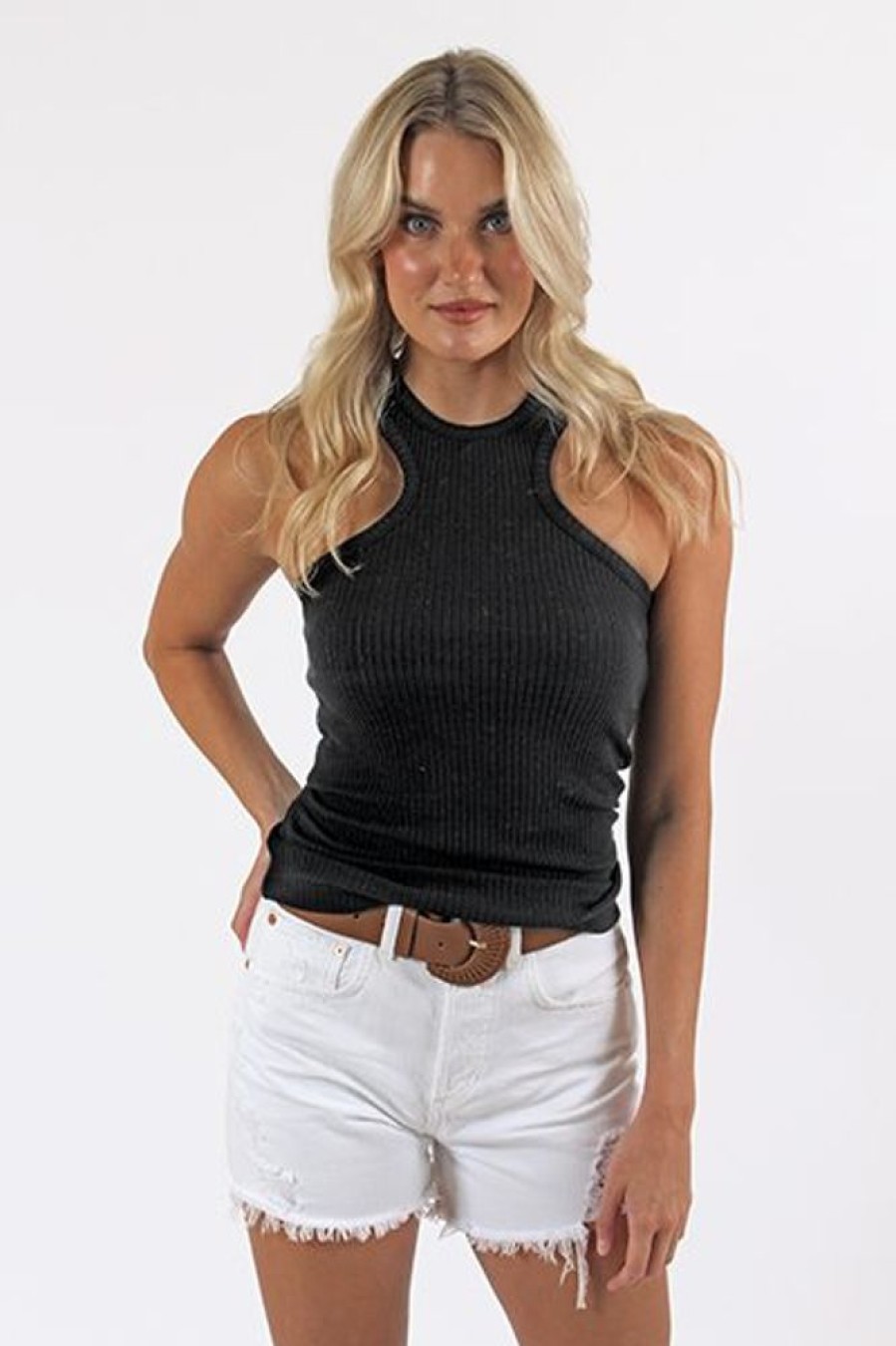 Women AGolde Tees | Bea Cutaway Tank