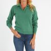 Women Nadaam Sweaters | Long Sleeve V Neck Polo