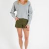 Women Nation Sweaters | Wyatt Oversized V Neck Heather Grey