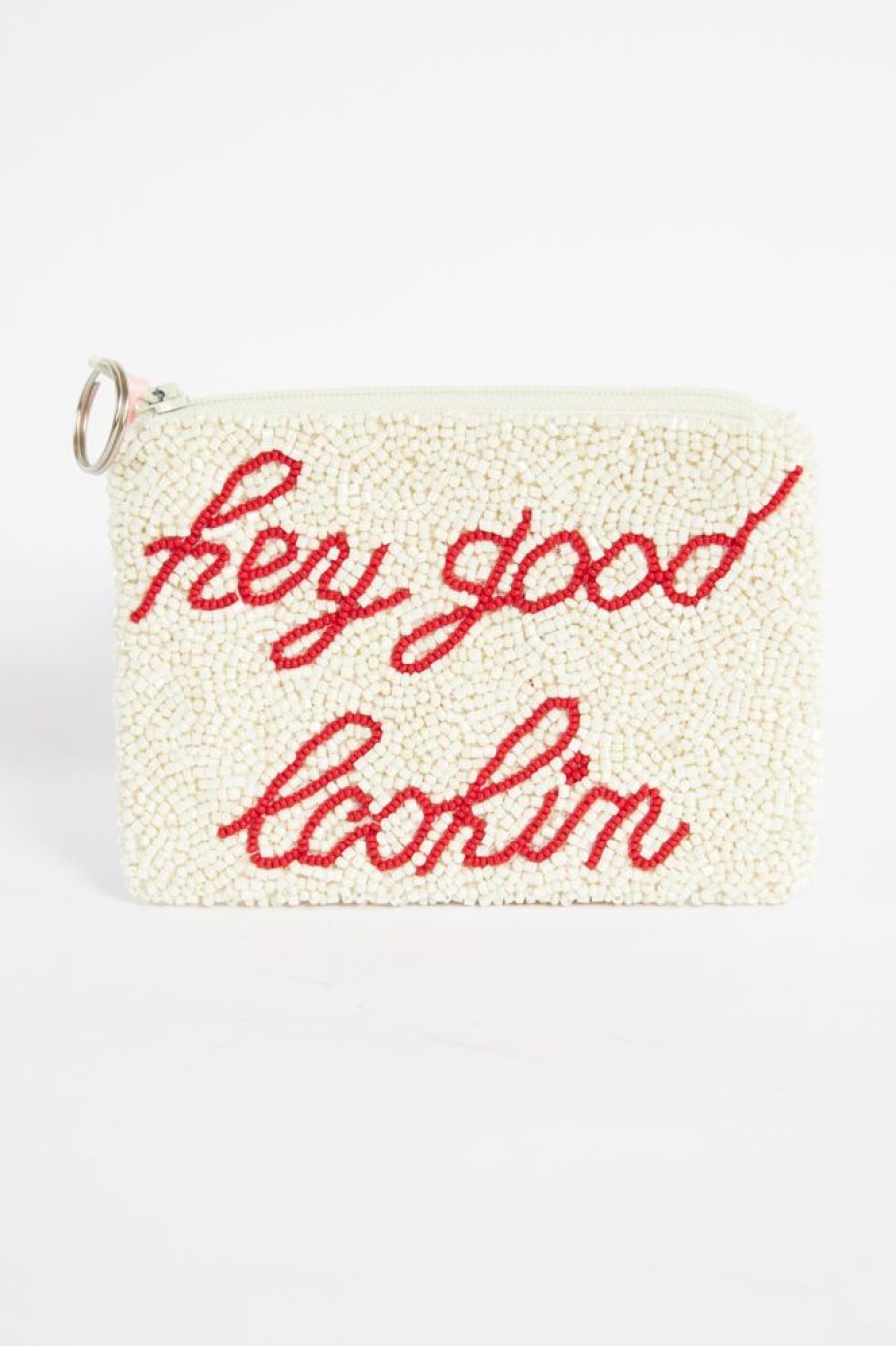 Women Tiana Designs | Hey Good Lookin Coin Purse Red/White