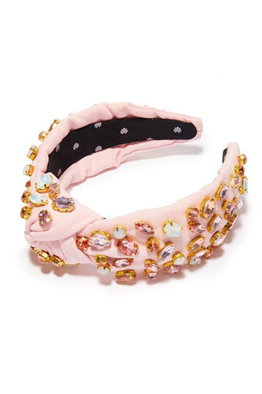 Women Lele Sadoughi | Oval Crystal Knotted Headband Shell Pink