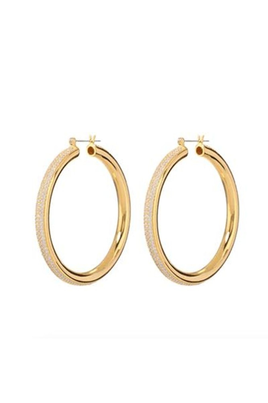 Women LUV AJ | Pave Stripe Amalfi Hoops