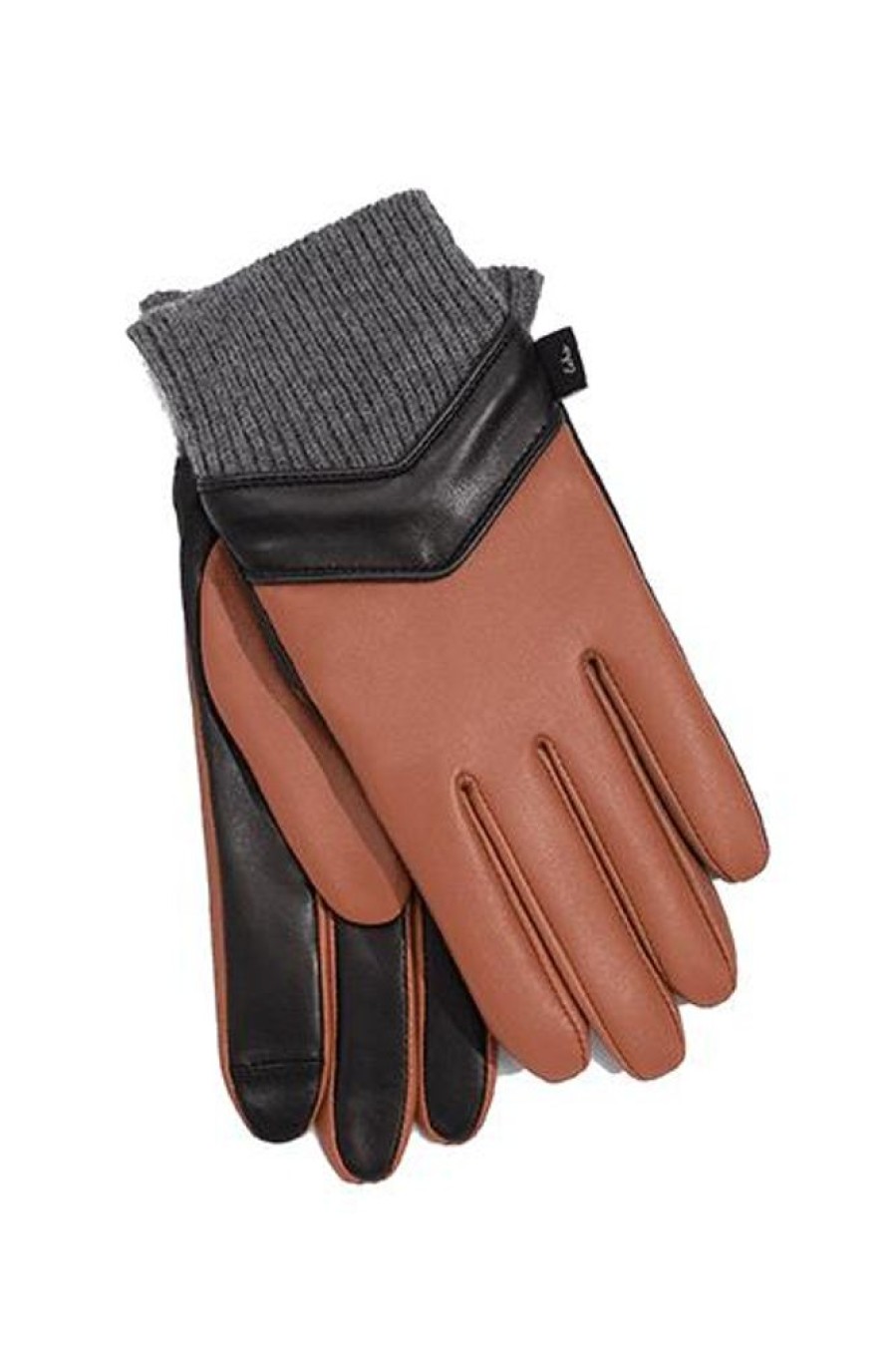 Women e.Allen | Chevron Leather Glove Camel