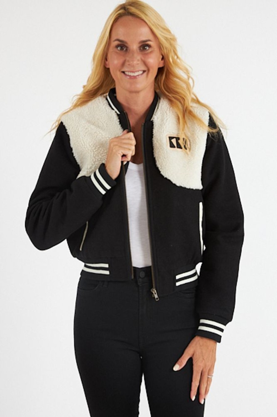 Women Mother | The Vested Varsity Bomber Jack