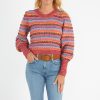 Women Allison NY Sweaters | Metallic Adelle Sweater