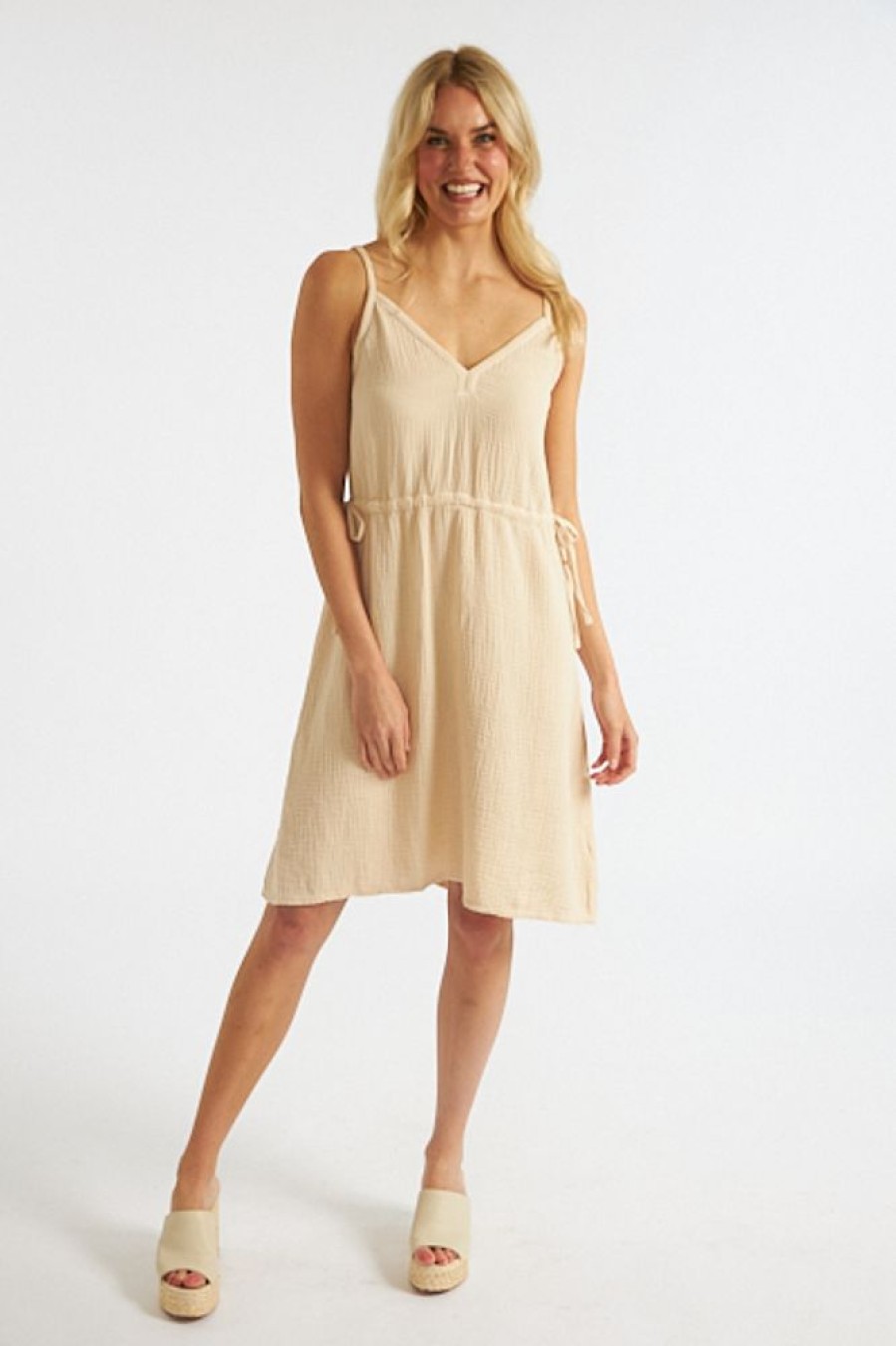 Women Nation | Janessa Side Tie Dress Frothy