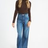 Women Michael Stars Tees | Opal Button Cuff Turtleneck