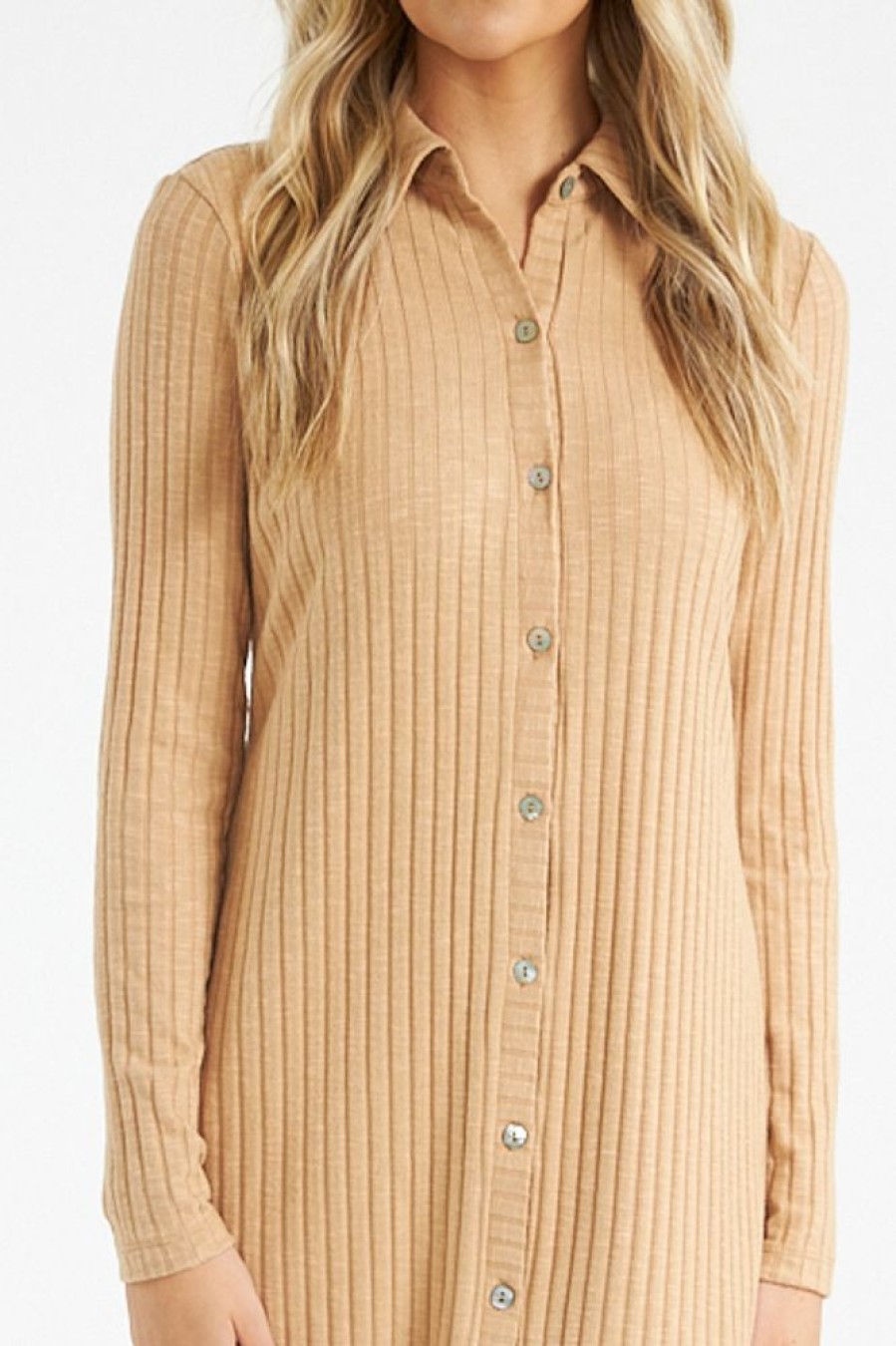 Women Michael Stars Sweaters | Kayla Button Down Cardigan Dress