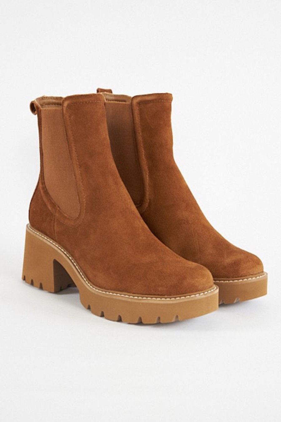 Women Dolce Vita | Hawk H20 In Chestnut Suede