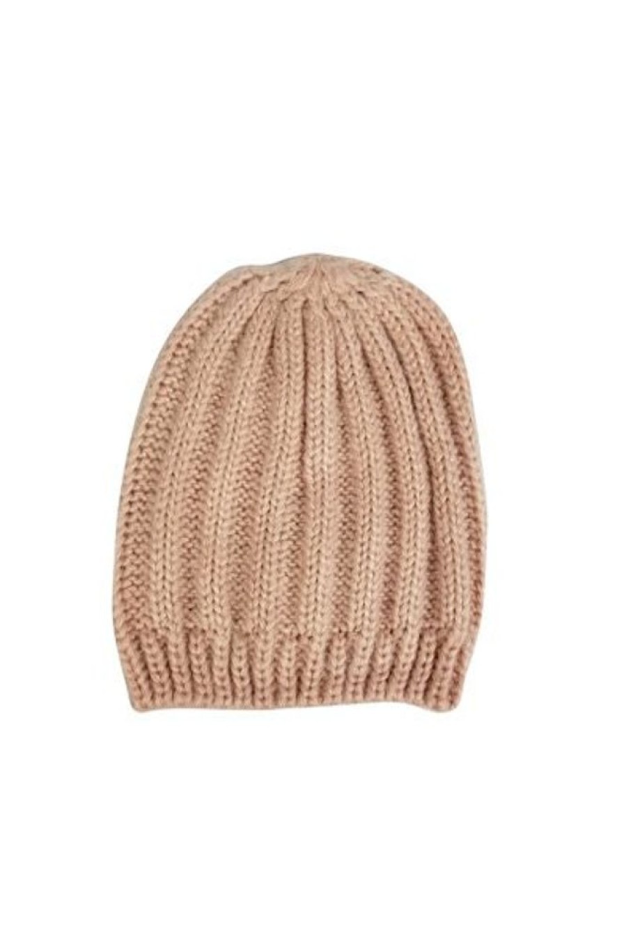 Women HatAttack | Classic Rib Knit Slouchy Rose