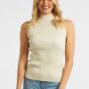 Women Michael Stars Blouses | Kara Mock Neck Shell Top