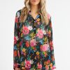 Women Show Me Your MuMu Blouses | Smith Button Down Midnight Botanical