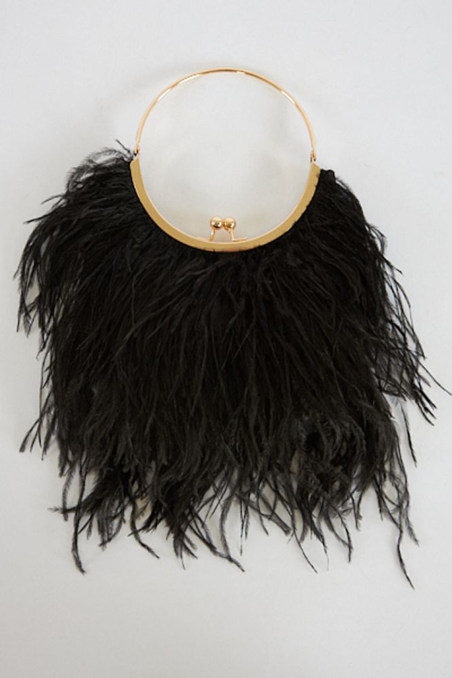 Women Olga Berg | Penny Feathered Frame Bag