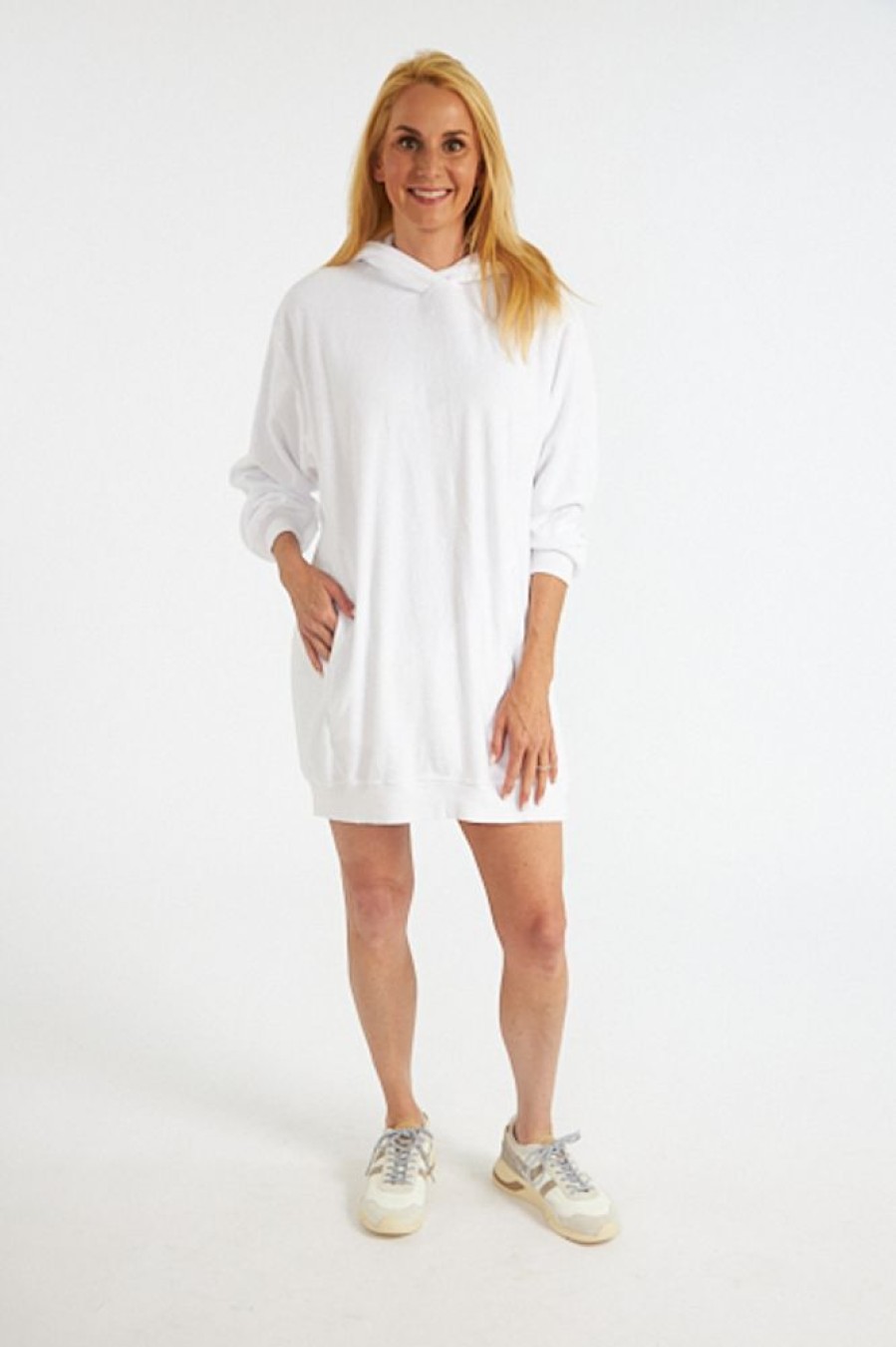 Women Monrow | Terry Cloth Hooded Dress