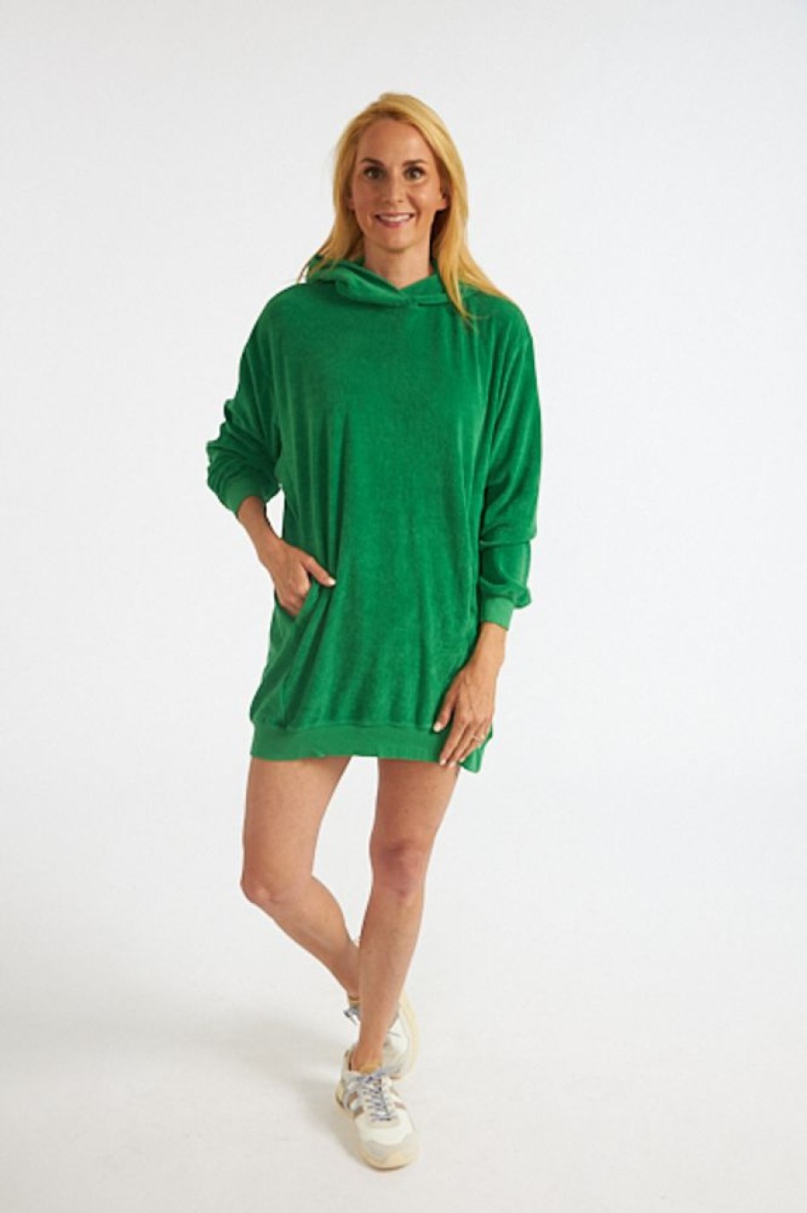 Women Monrow | Terry Cloth Hooded Dress