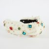 Women Lele Sadoughi | Gem Bezel Boucle Knotted Headband