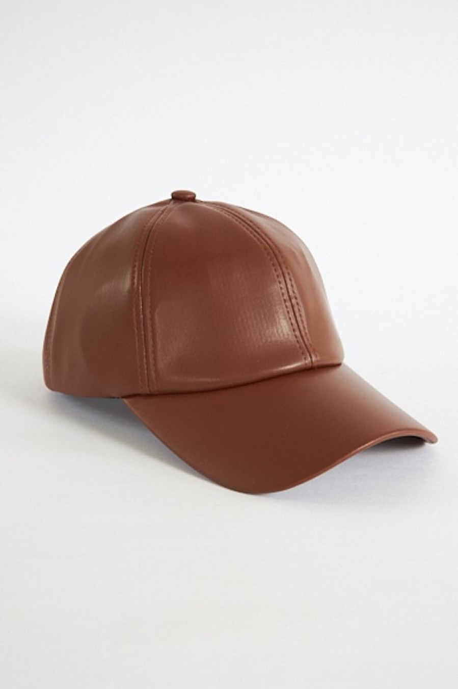 Women Lele Sadoughi | Faux Leather Baseball Cap