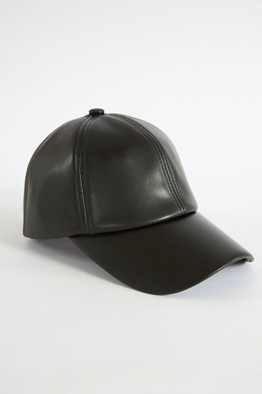 Women Lele Sadoughi | Faux Leather Baseball Cap