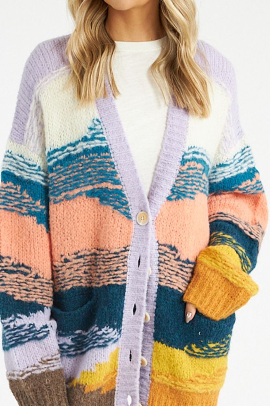 Women Mother Sweaters | The Long Drop Cardi