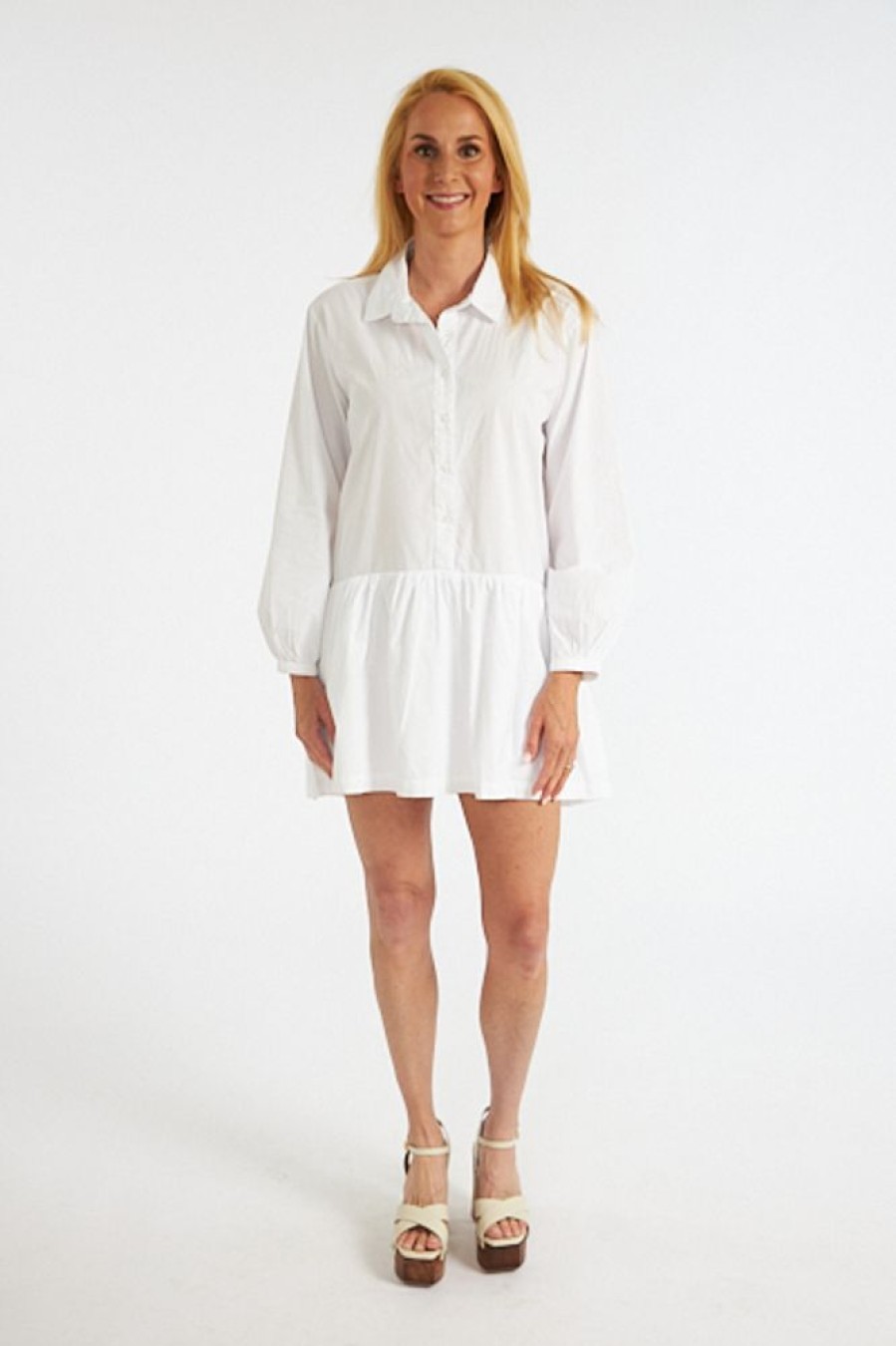 Women Monrow | Poplin Easy Shirt Dress