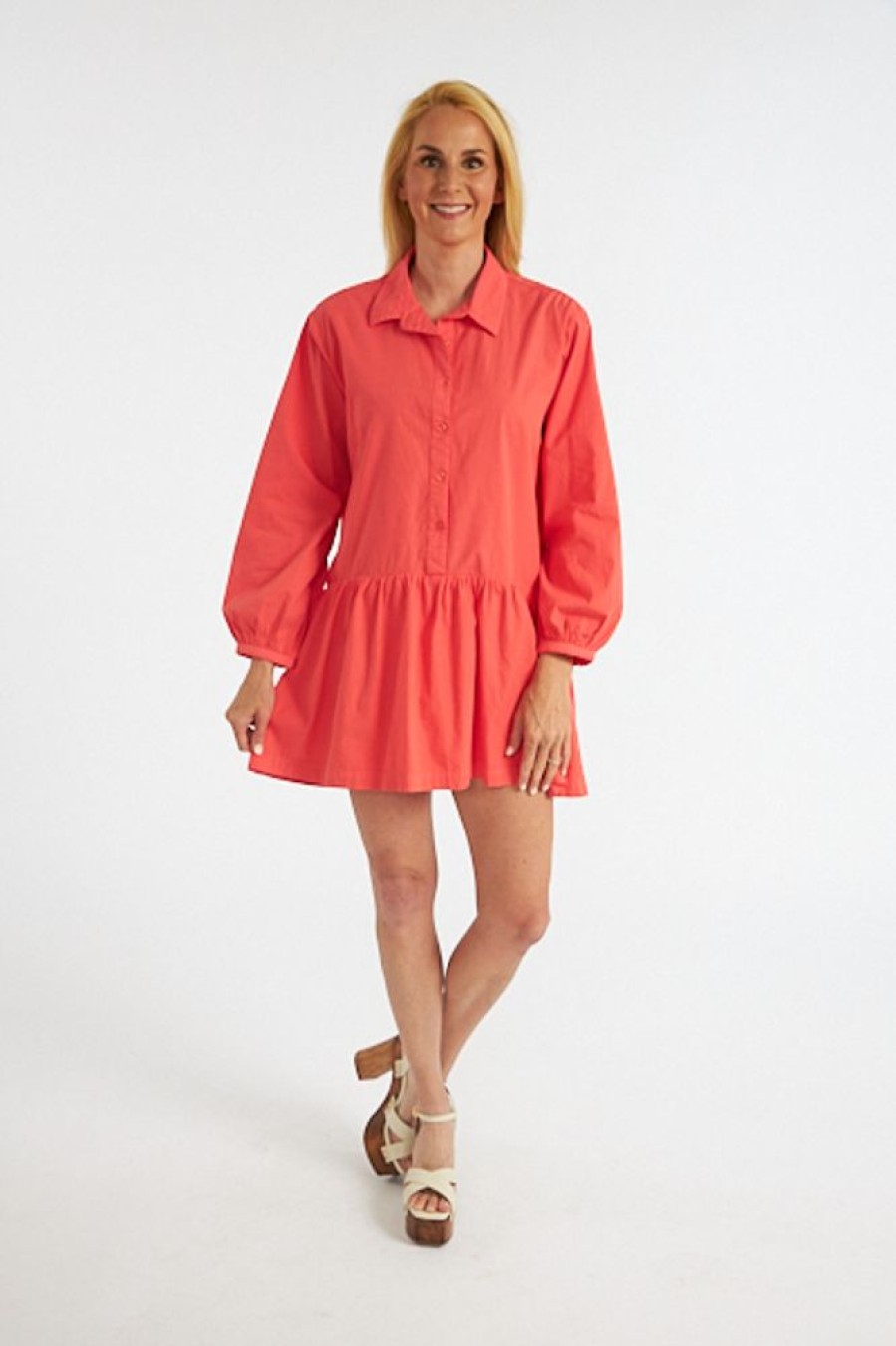 Women Monrow | Poplin Easy Shirt Dress