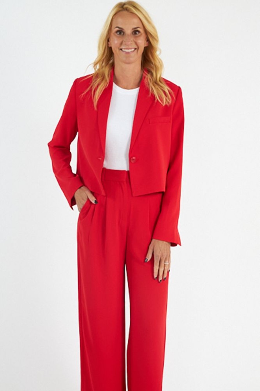 Women French Connection | Harry Suiting Cropped Blazer