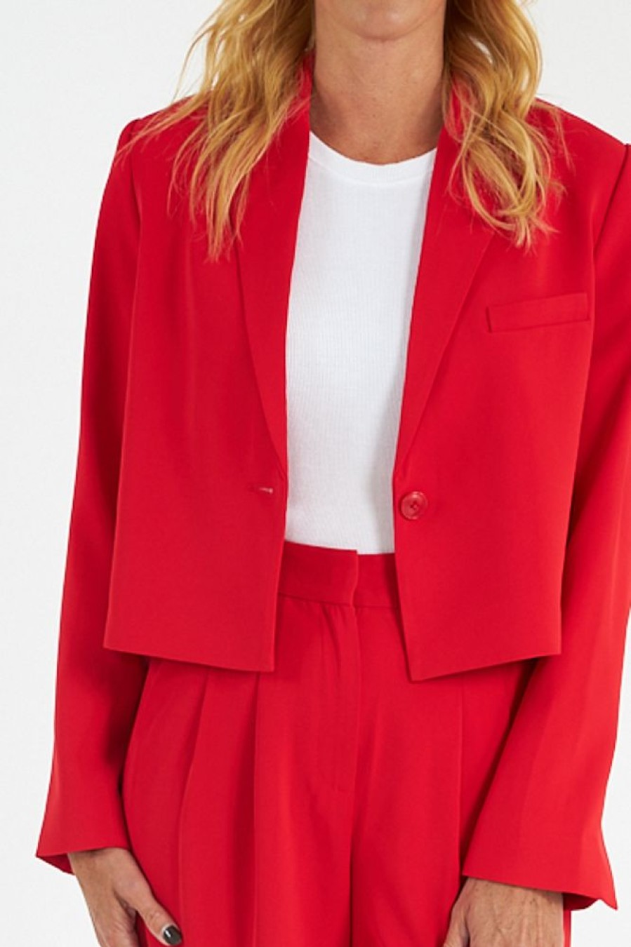 Women French Connection | Harry Suiting Cropped Blazer