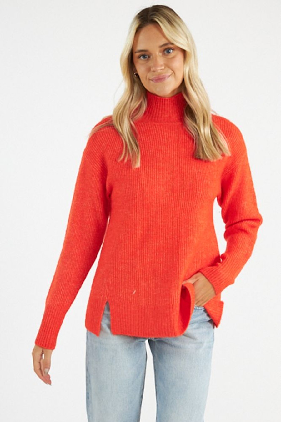 Women Michael Stars Sweaters | Zion Mock Neck Pullover