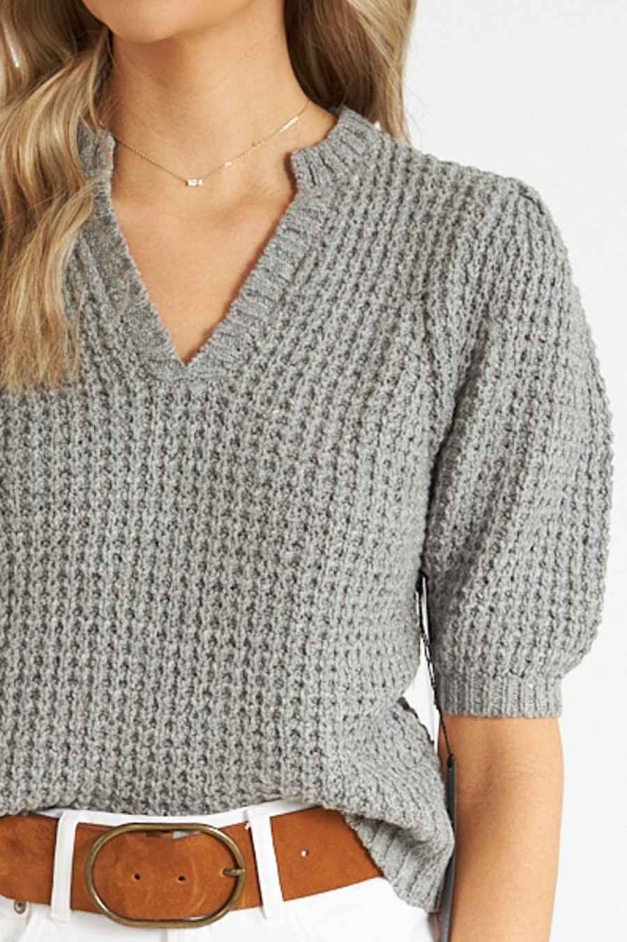 Women Michael Stars Sweaters | Gemma Puff Sleeve Top