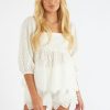 Women Misa Blouses | Sera Top White Eyelet