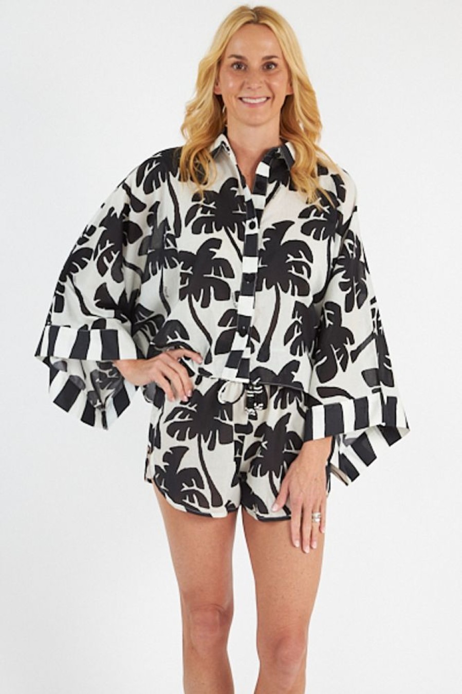 Women Farm Rio Blouses | Coconut Kimono Shirt