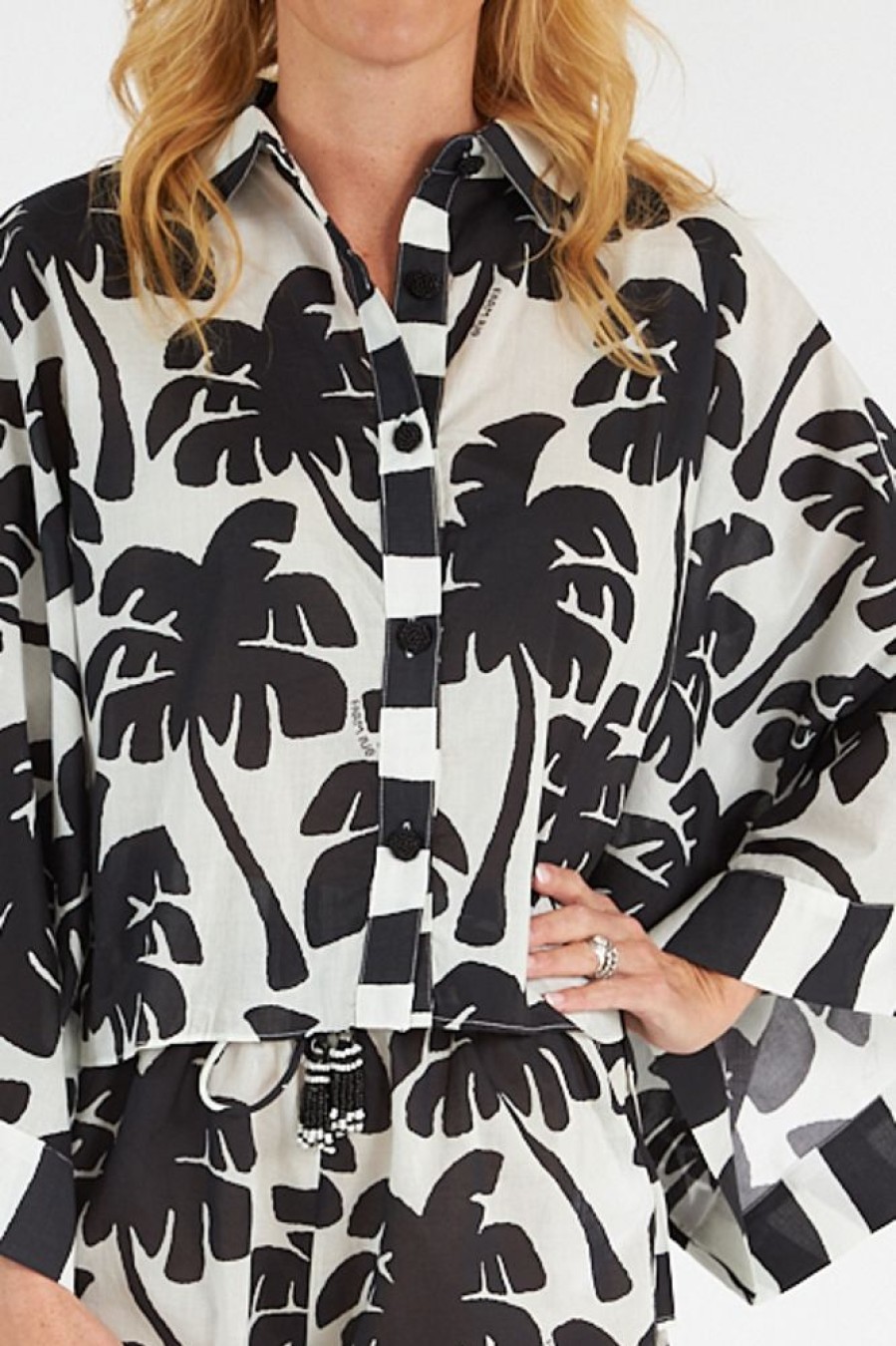 Women Farm Rio Blouses | Coconut Kimono Shirt