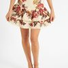 Women Farm Rio Skirts | Leopard Flowers Sand Mini Skirt