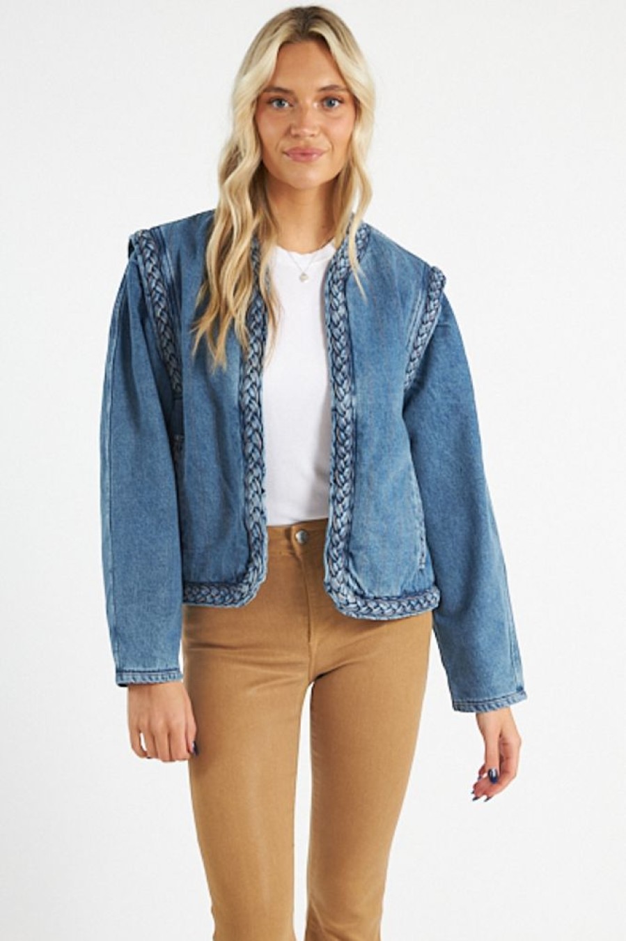 Women Berenice | Blouson Denim Clair Surprique