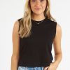 Women Michael Stars Tees | Johnnie Cropped Crew Neck Tank