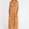 Women Misa | Claudita Dress Golden Flora