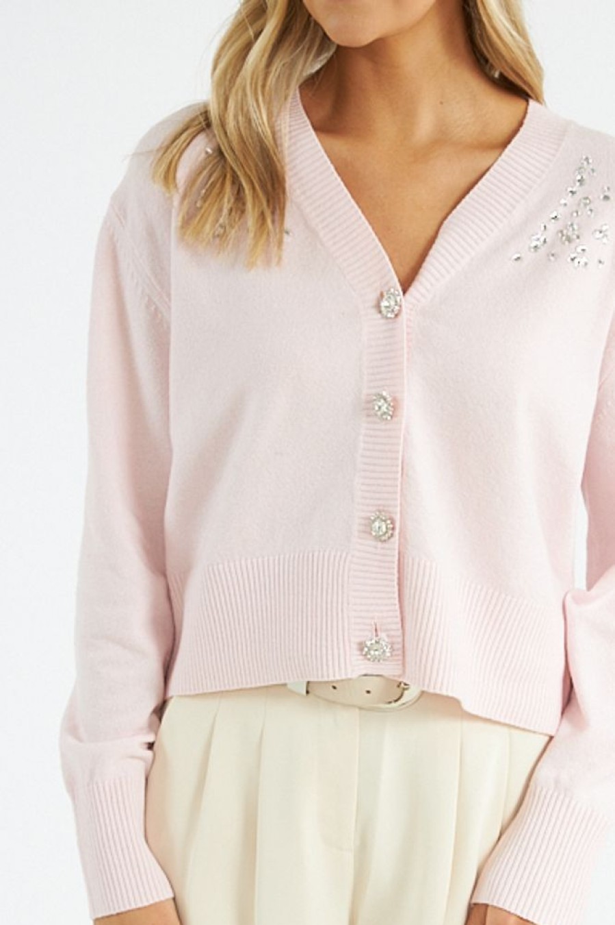 Women French Connection Sweaters | Vhari Embroidered Cardi