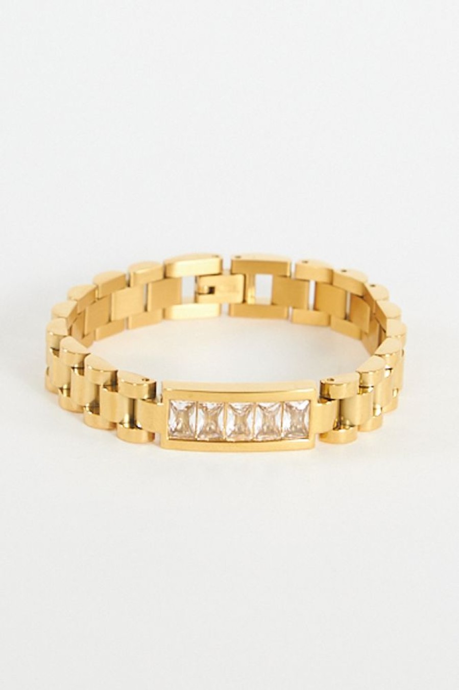 Women Adriana Pappas | Crystal Watch Band Bracelet