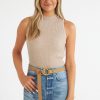 Women Michael Stars Tees | Kara Mock Shell Top