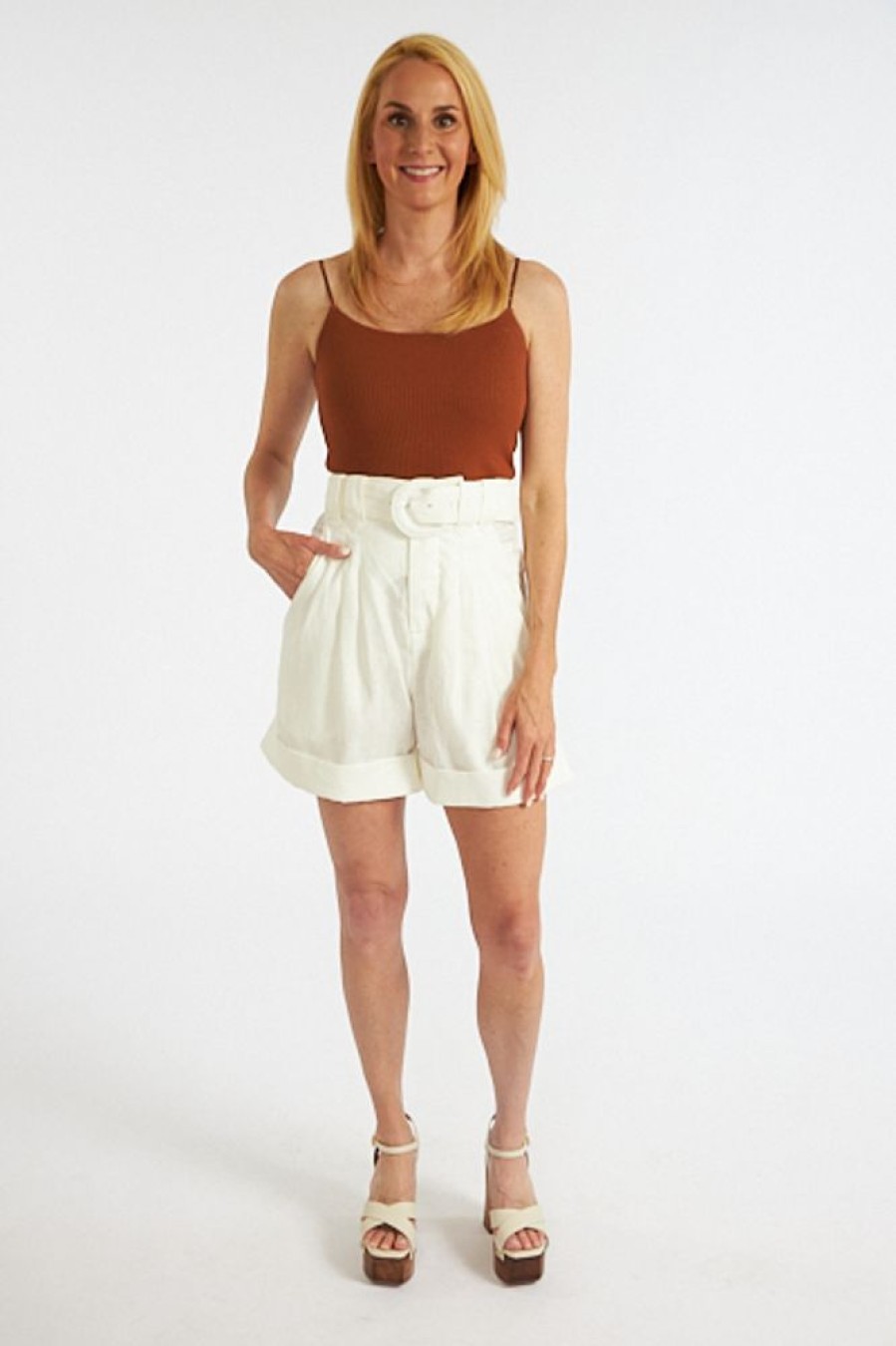 Women Farm Rio Shorts & Pants | Off White Tailored Shorts