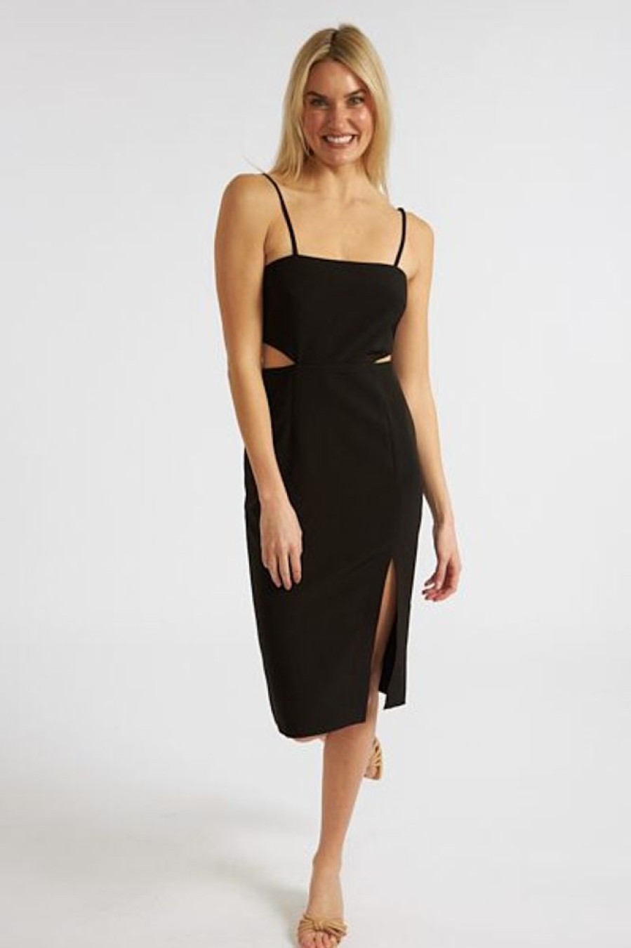 Women French Connection | Echo Cut Out Strapless Dress