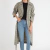 Women French Connection | Dandy Check Trench Coat