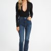 Women AGolde Blouses | Zena Deep V Bodysuit