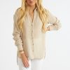 Women Michael Stars Blouses | Leo Button Down Shirt