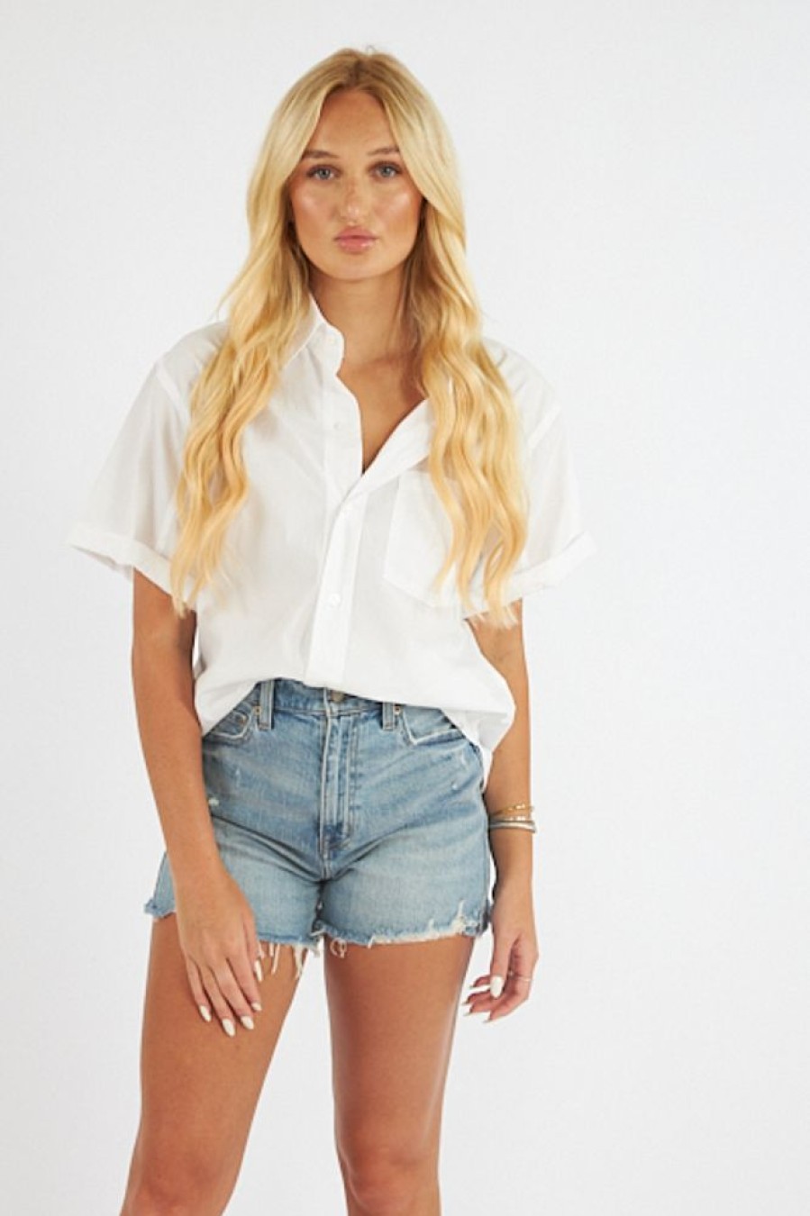 Women Citizens of Humanity Blouses | Short Sleeve Kayla